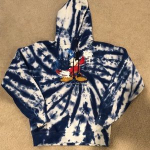 Vintage tie dye Disney hoodie